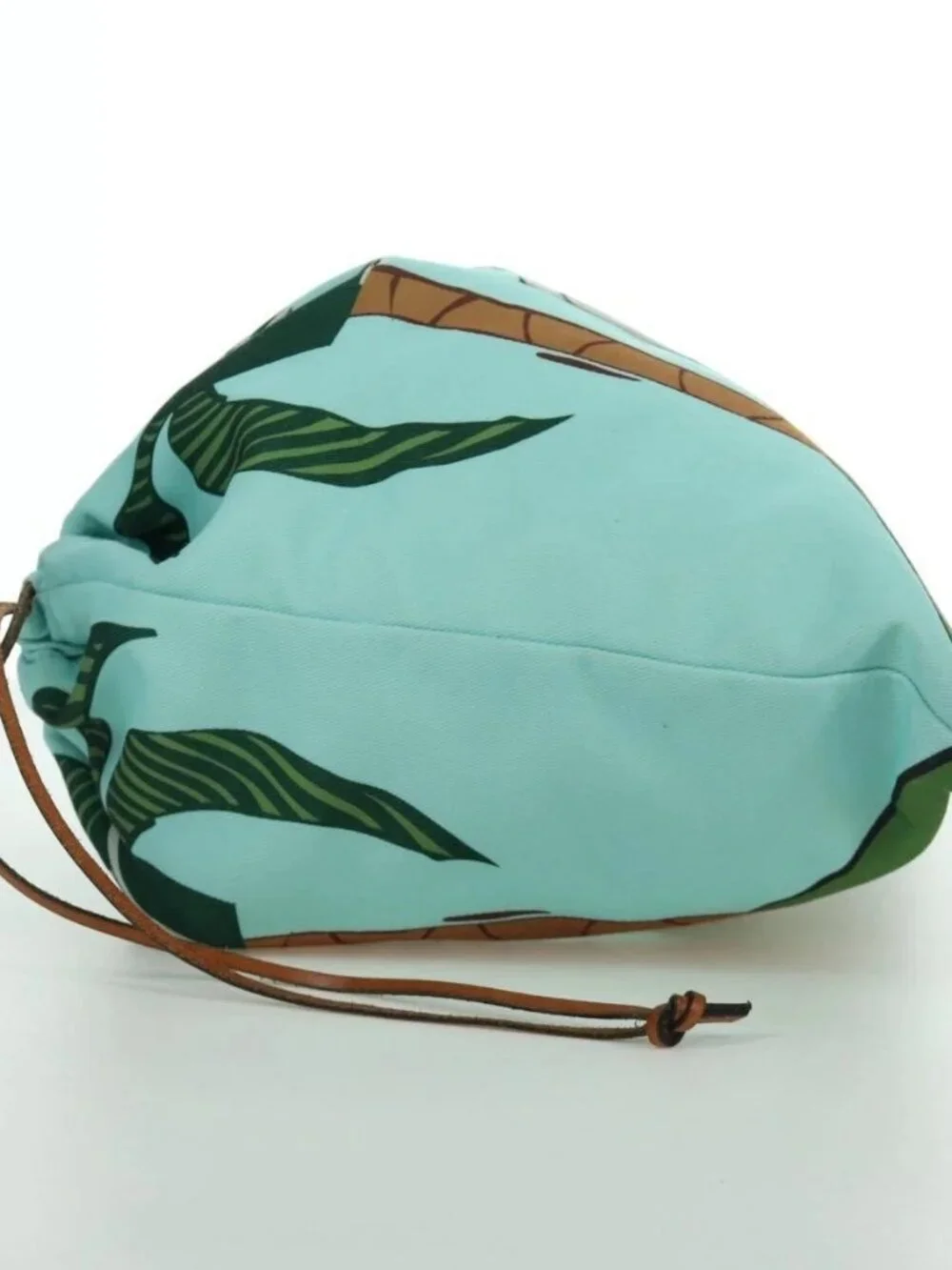 LOEWE Drawstring Ken Price Collaboration Pouch Canvas Light Blue Auth 172426V